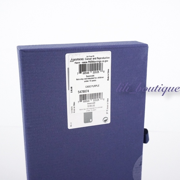 NIB New Swarovski 5478874 Glam Rock Smartphone Case Cover iPhone XR Purple Multi - Picture 7 of 10